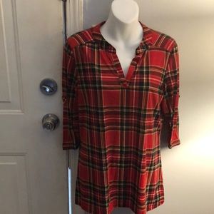 Plaid overshirt